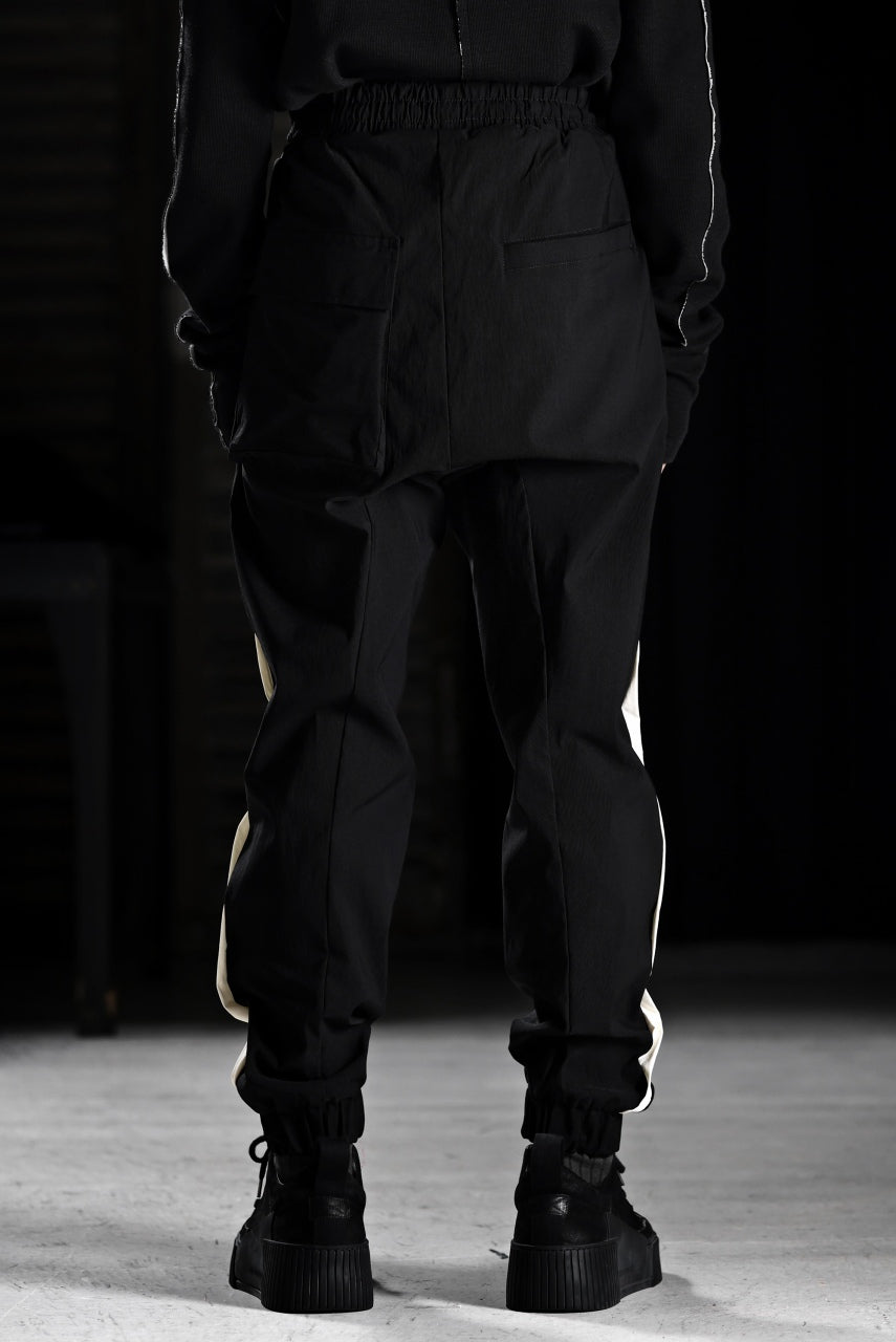 画像をギャラリービューアに読み込む, thom/krom SIDE LINE JOGGER PANTS / ELASTIC VISCOSE NYLON (BLACK)