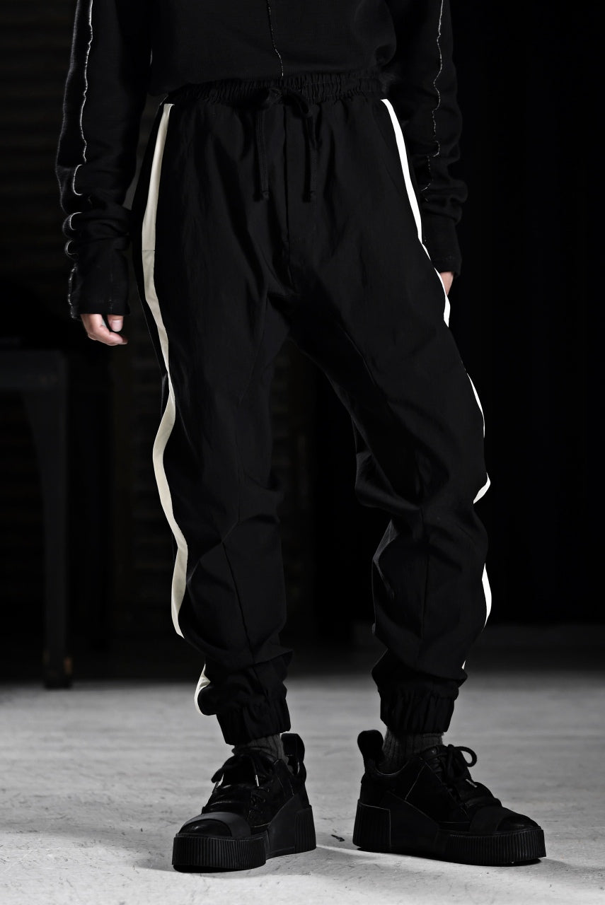 画像をギャラリービューアに読み込む, thom/krom SIDE LINE JOGGER PANTS / ELASTIC VISCOSE NYLON (BLACK)
