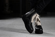 画像をギャラリービューアに読み込む, thom/krom OVER LOCKED SKINNY TROUSERS / STRETCH KNIT DENIM (BLACK)