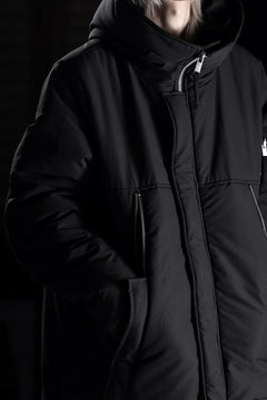 画像をギャラリービューアに読み込む, thom/krom HOODIE ZIP BOMBER COAT / WARM PADDED (BLACK)