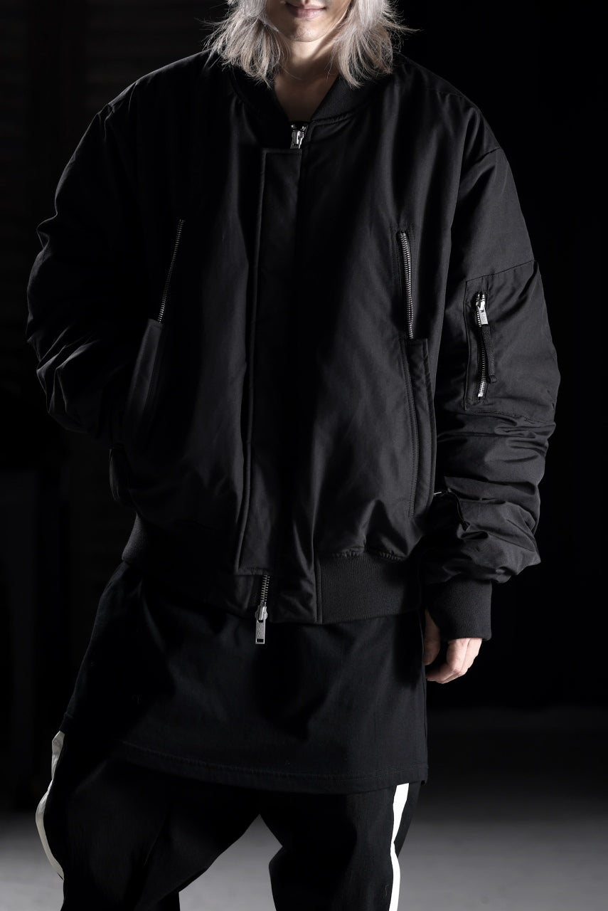 Load image into Gallery viewer, thom/krom FLIGHT BOMBER JACKET / WARM PADDED (BLACK)