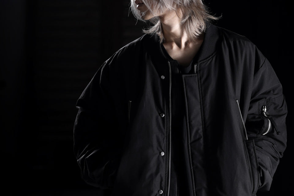 画像をギャラリービューアに読み込む, thom/krom FLIGHT BOMBER JACKET / WARM PADDED (BLACK)