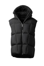 画像をギャラリービューアに読み込む, thom/krom BIG HOODIE OVERSIZED VEST / WARM PUFFER (BLACK)