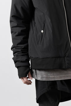 画像をギャラリービューアに読み込む, thom/krom MA-1 JACKET / ELASTIC NYLON + WARM PADDED (BLACK)