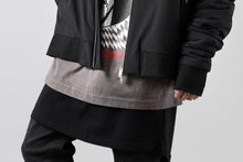 画像をギャラリービューアに読み込む, thom/krom MA-1 JACKET / ELASTIC NYLON + WARM PADDED (BLACK)