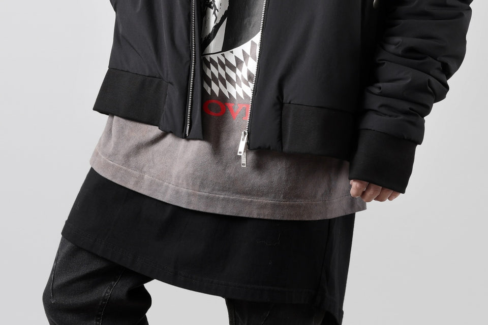 画像をギャラリービューアに読み込む, thom/krom MA-1 JACKET / ELASTIC NYLON + WARM PADDED (BLACK)
