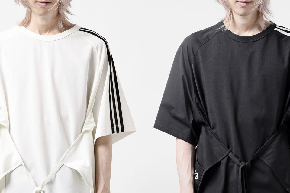 画像をギャラリービューアに読み込む, Y-3 Yohji Yamamoto SAIL CLOSURE SHORT SLEEVE TEE (OFF WHITE)