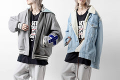 画像をギャラリービューアに読み込む, FACETASM HOODED STADIUM JACKET (GRAY)