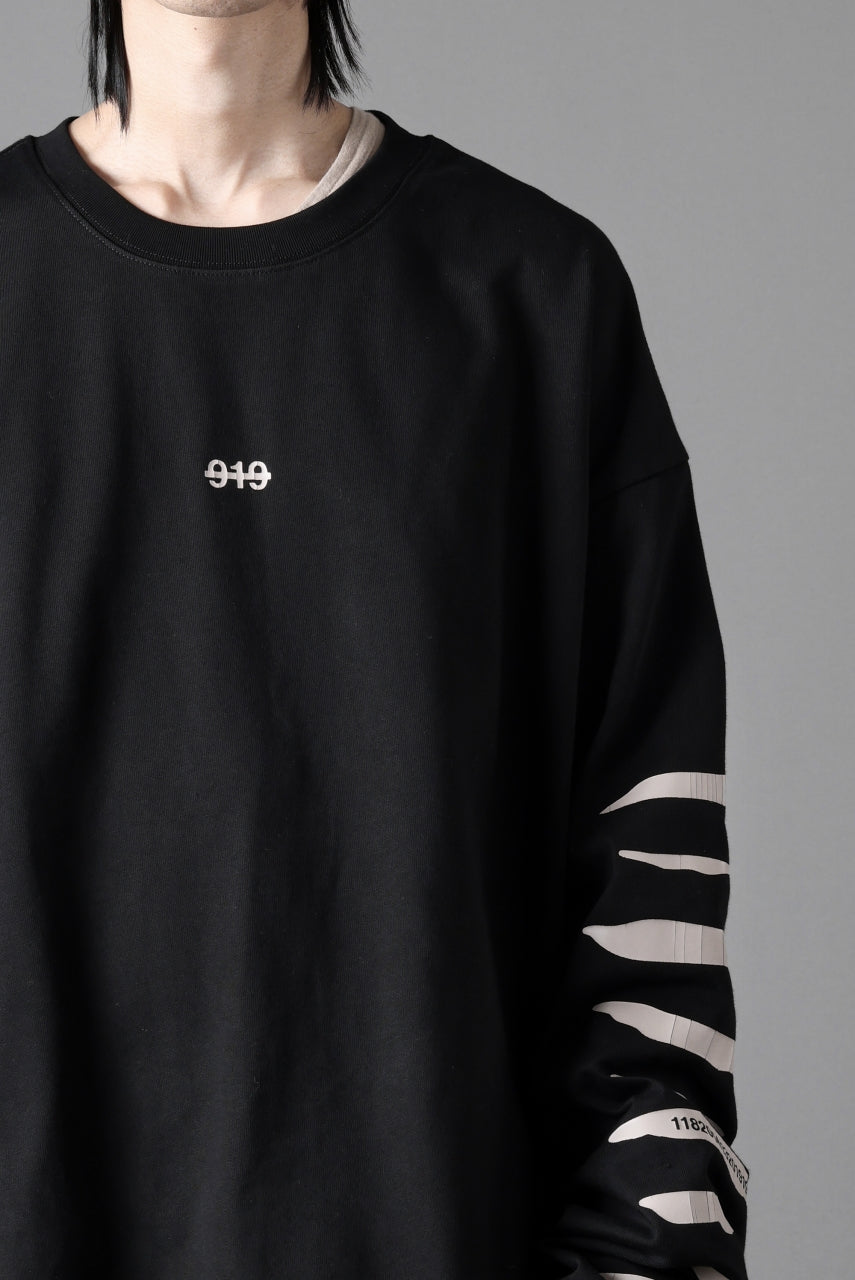 画像をギャラリービューアに読み込む, A.F ARTEFACT HEAVY WEIGHT C/JERSEY LS TOPS / PRINT TYPE-B (BLACK)