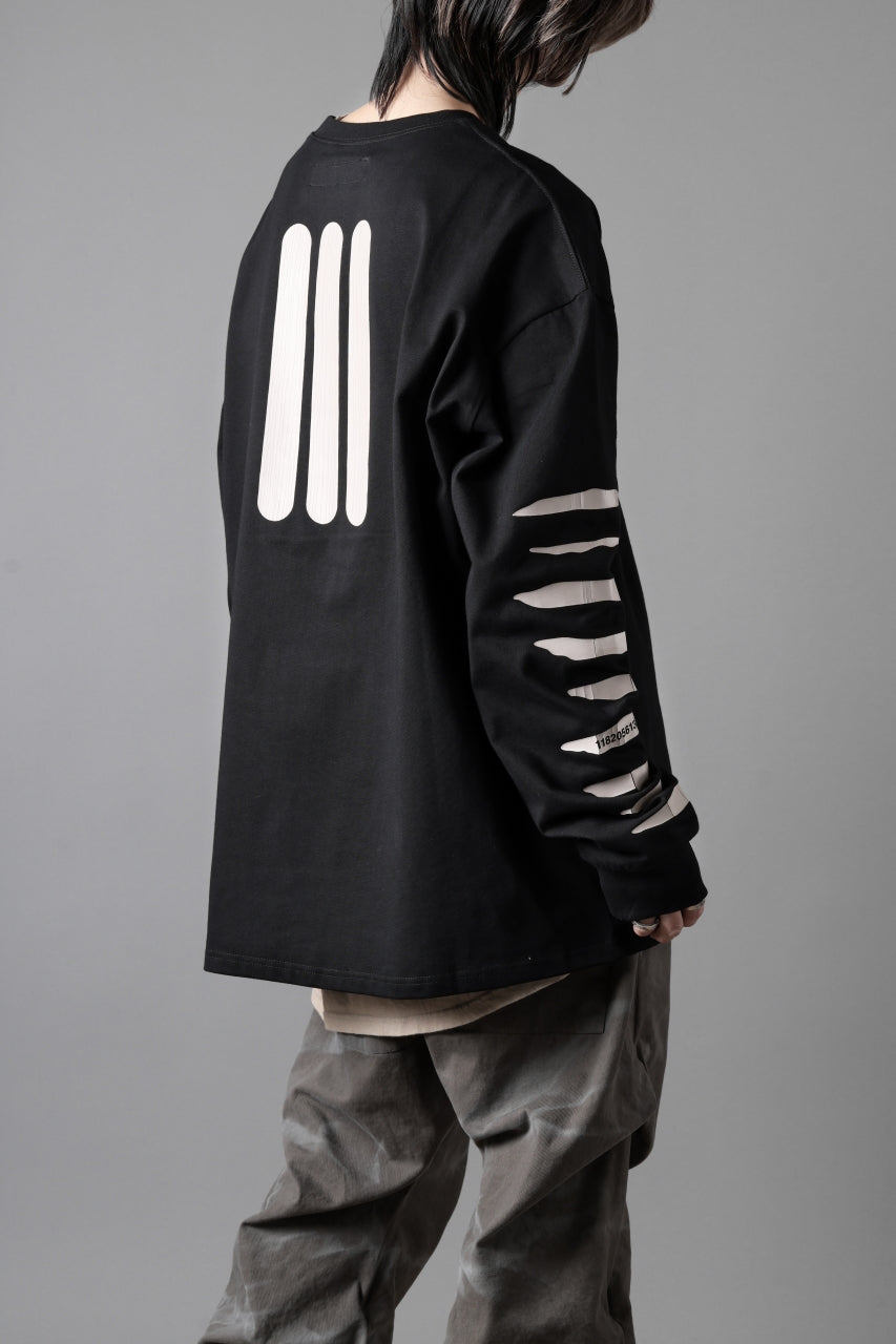 画像をギャラリービューアに読み込む, A.F ARTEFACT HEAVY WEIGHT C/JERSEY LS TOPS / PRINT TYPE-B (BLACK)