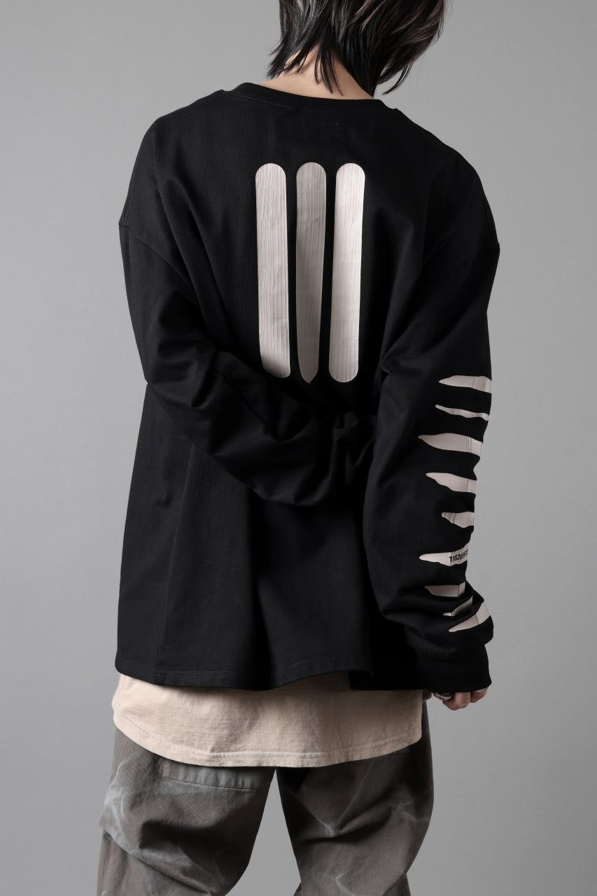 画像をギャラリービューアに読み込む, A.F ARTEFACT HEAVY WEIGHT C/JERSEY LS TOPS / PRINT TYPE-B (BLACK)