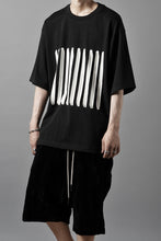 画像をギャラリービューアに読み込む, OBLADI BARCODE T SHIRT IN BLACK (BLACK)