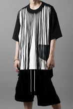 画像をギャラリービューアに読み込む, OBLADI TWO LAYER FRINGE CUT T SHIRT WITH JEANS POCKET (BLACK)