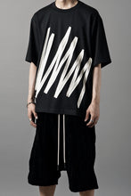 画像をギャラリービューアに読み込む, OBLADI BARCODE ZIGZAG T SHIRT (BLACK)