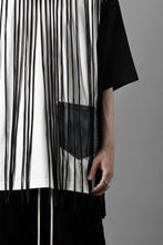画像をギャラリービューアに読み込む, OBLADI TWO LAYER FRINGE CUT T SHIRT WITH JEANS POCKET (BLACK)