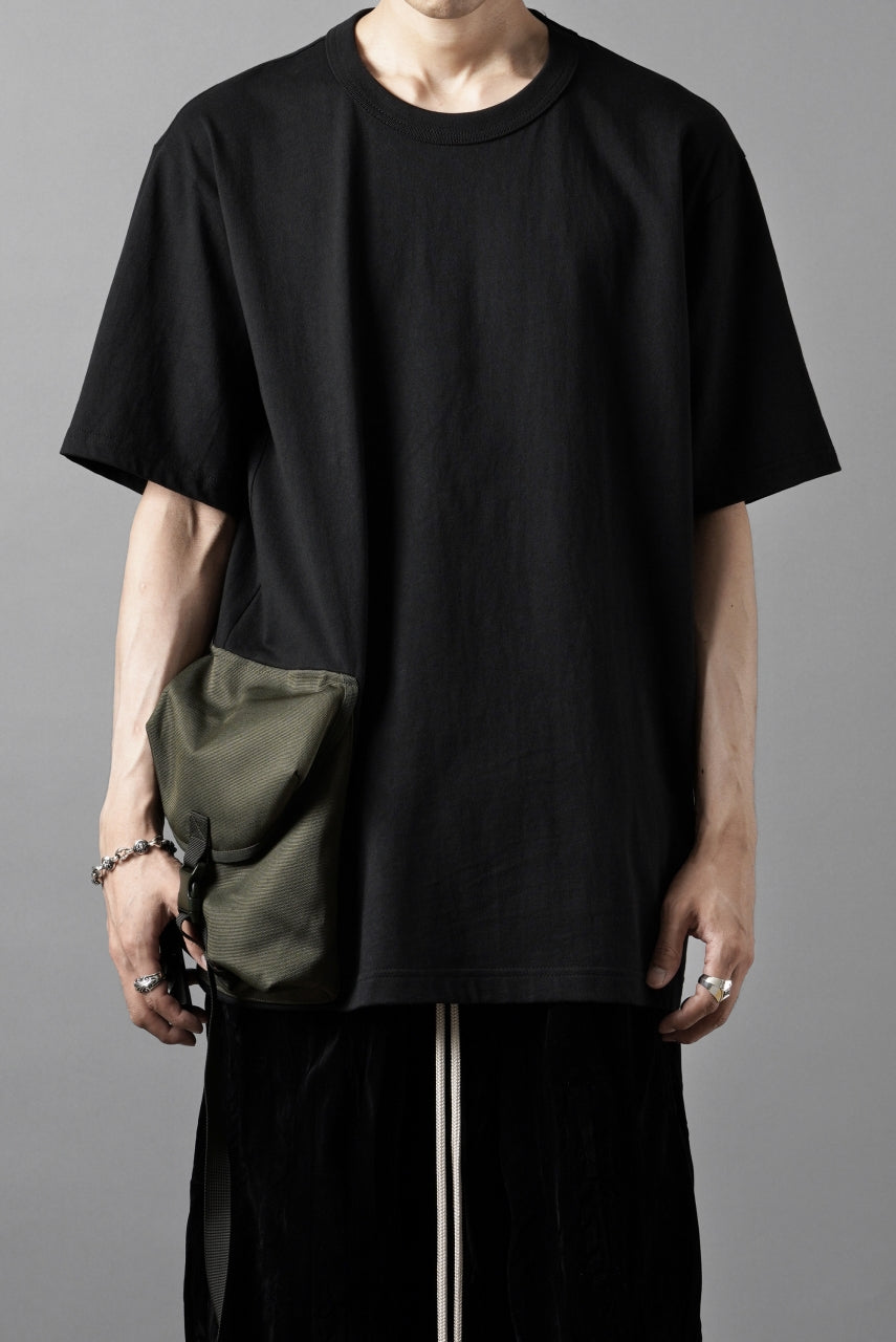 画像をギャラリービューアに読み込む, OBLADI POCKET BAG T-SHIRT- MOSS GREEN (BLACK)