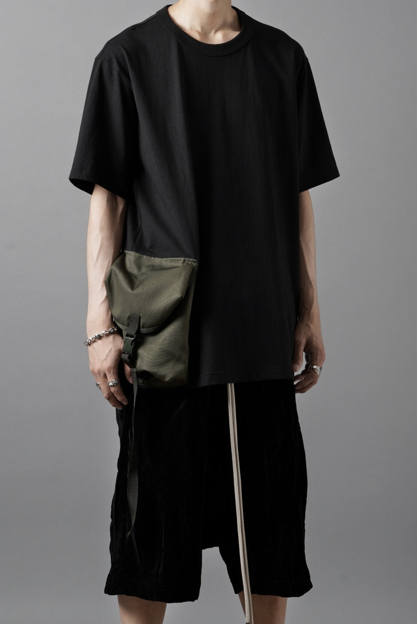 画像をギャラリービューアに読み込む, OBLADI POCKET BAG T-SHIRT- MOSS GREEN (BLACK)