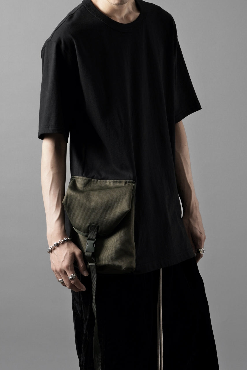 画像をギャラリービューアに読み込む, OBLADI POCKET BAG T-SHIRT- MOSS GREEN (BLACK)