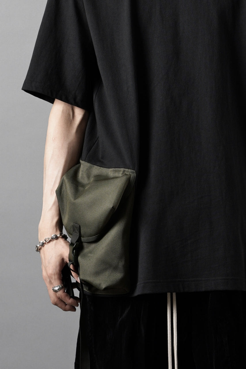 画像をギャラリービューアに読み込む, OBLADI POCKET BAG T-SHIRT- MOSS GREEN (BLACK)