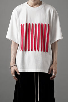 画像をギャラリービューアに読み込む, OBLADI BARCODE T SHIRT IN WHITE (WHITE)