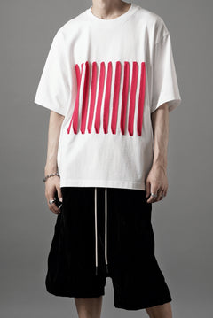 画像をギャラリービューアに読み込む, OBLADI BARCODE T SHIRT IN WHITE (WHITE)