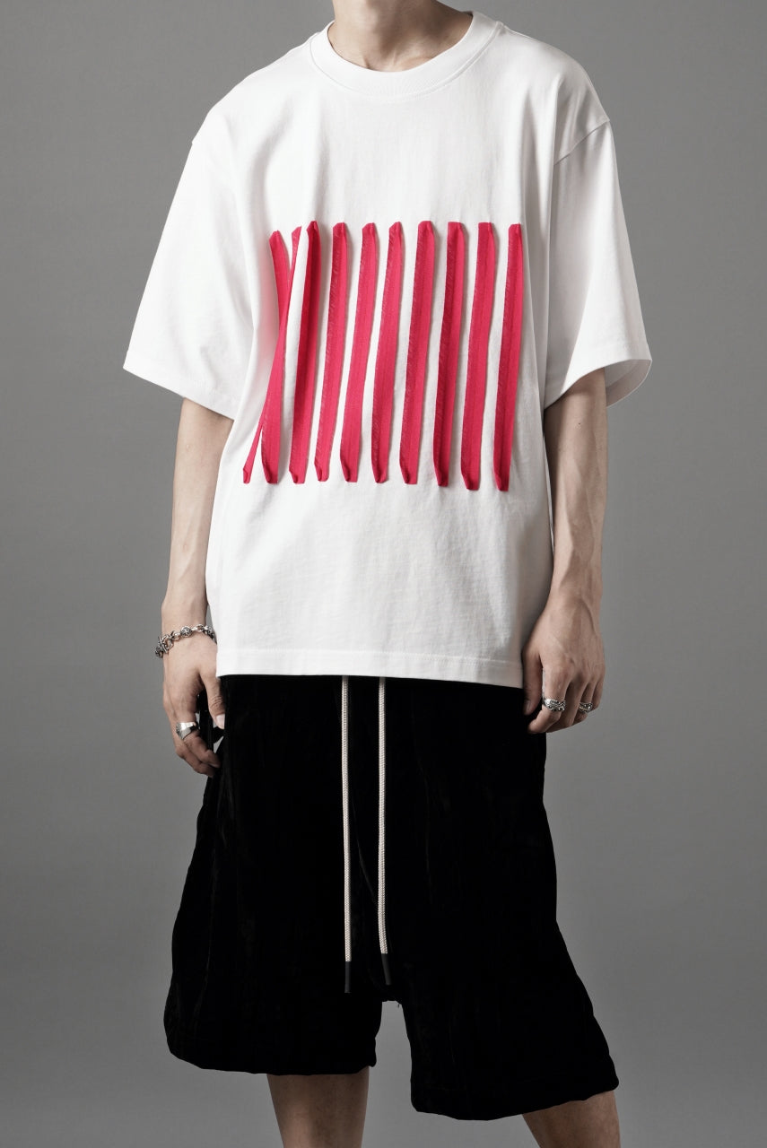 画像をギャラリービューアに読み込む, OBLADI BARCODE T SHIRT IN WHITE (WHITE)