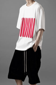 画像をギャラリービューアに読み込む, OBLADI BARCODE T SHIRT IN WHITE (WHITE)