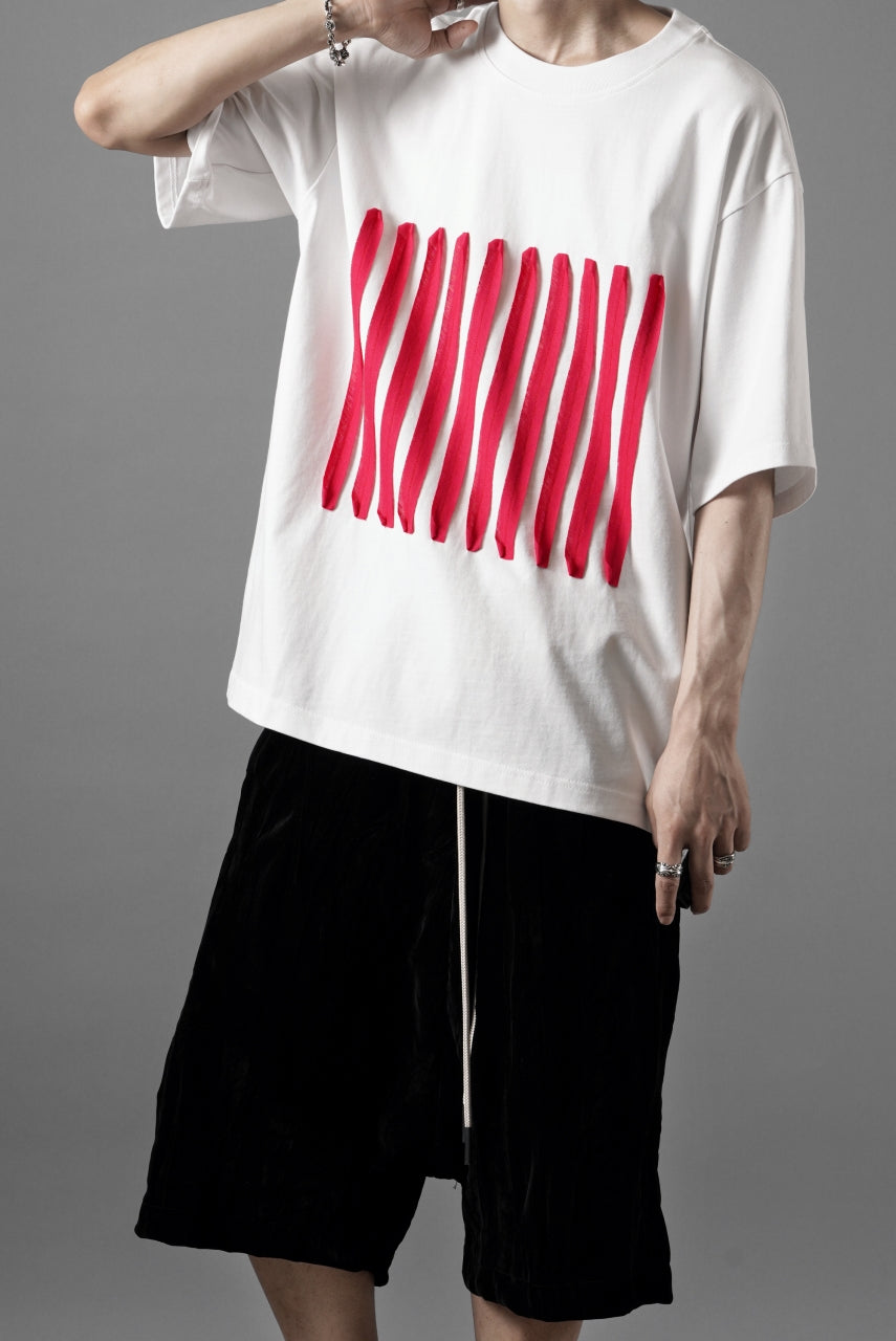 画像をギャラリービューアに読み込む, OBLADI BARCODE T SHIRT IN WHITE (WHITE)