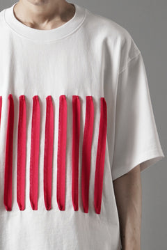 画像をギャラリービューアに読み込む, OBLADI BARCODE T SHIRT IN WHITE (WHITE)