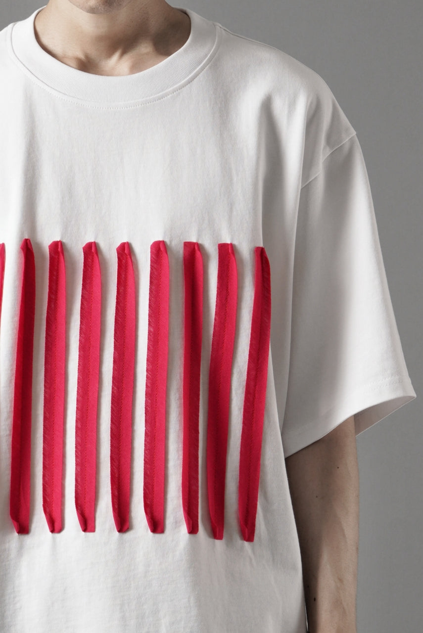 画像をギャラリービューアに読み込む, OBLADI BARCODE T SHIRT IN WHITE (WHITE)