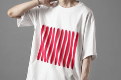 画像をギャラリービューアに読み込む, OBLADI BARCODE T SHIRT IN WHITE (WHITE)