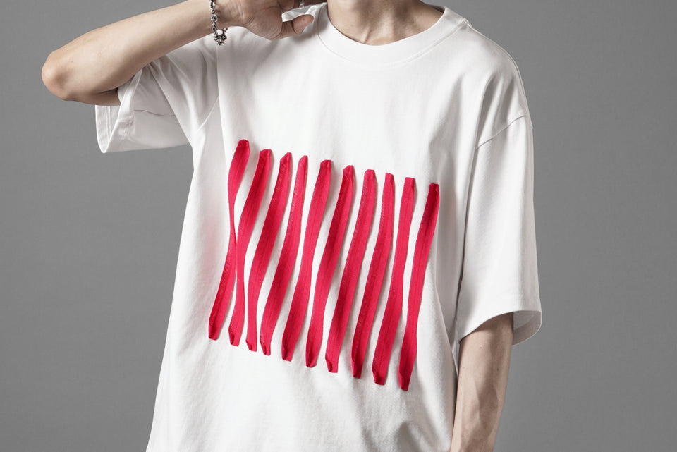 画像をギャラリービューアに読み込む, OBLADI BARCODE T SHIRT IN WHITE (WHITE)
