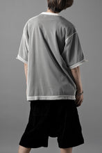 画像をギャラリービューアに読み込む, OBLADI TWO LAYER T SHIRT IN BLACK WITH WHITE MESH (BLACK)