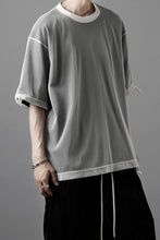 画像をギャラリービューアに読み込む, OBLADI TWO LAYER T SHIRT IN BLACK WITH WHITE MESH (BLACK)