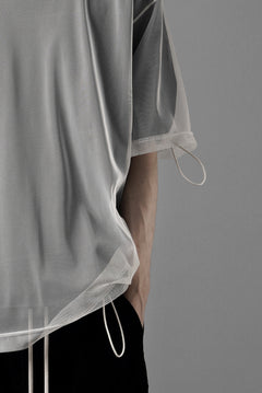 画像をギャラリービューアに読み込む, OBLADI TWO LAYER T SHIRT IN BLACK WITH WHITE MESH (BLACK)