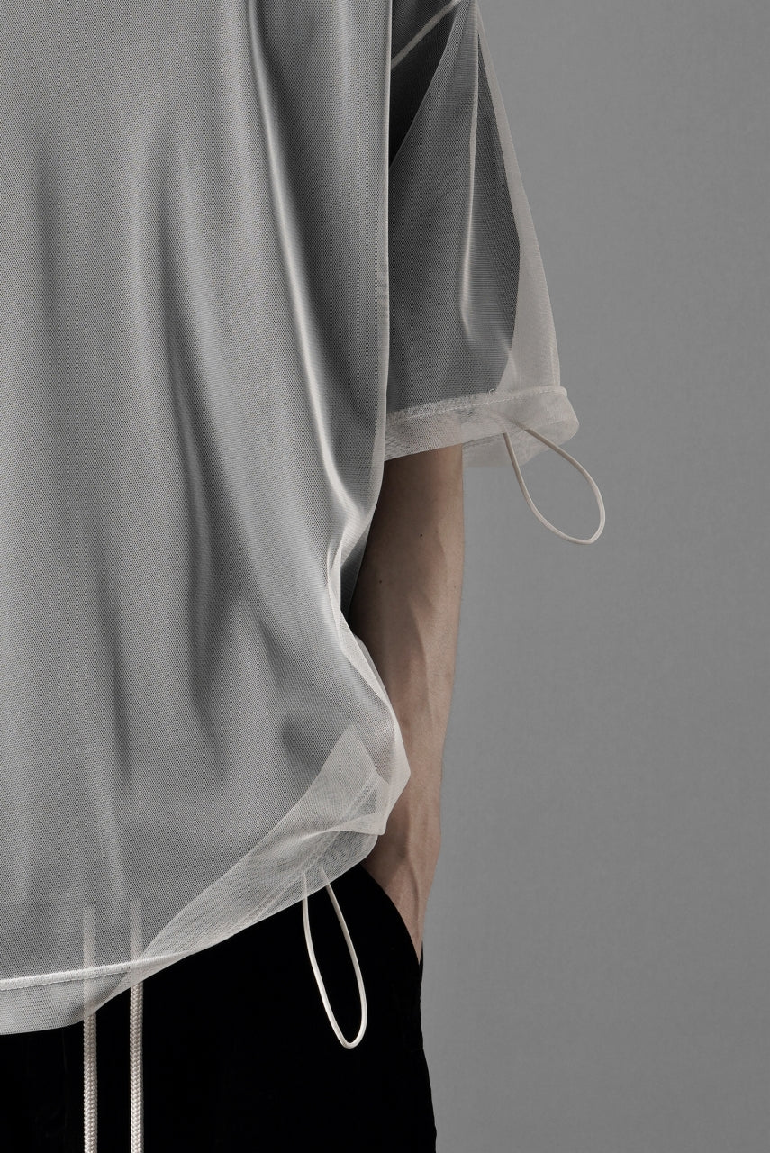 画像をギャラリービューアに読み込む, OBLADI TWO LAYER T SHIRT IN BLACK WITH WHITE MESH (BLACK)