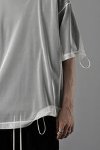 画像をギャラリービューアに読み込む, OBLADI TWO LAYER T SHIRT IN BLACK WITH WHITE MESH (BLACK)