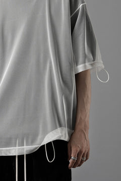 画像をギャラリービューアに読み込む, OBLADI TWO LAYER T SHIRT IN BLACK WITH WHITE MESH (BLACK)