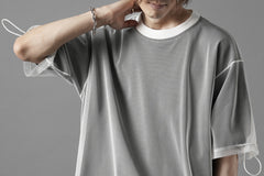 画像をギャラリービューアに読み込む, OBLADI TWO LAYER T SHIRT IN BLACK WITH WHITE MESH (BLACK)
