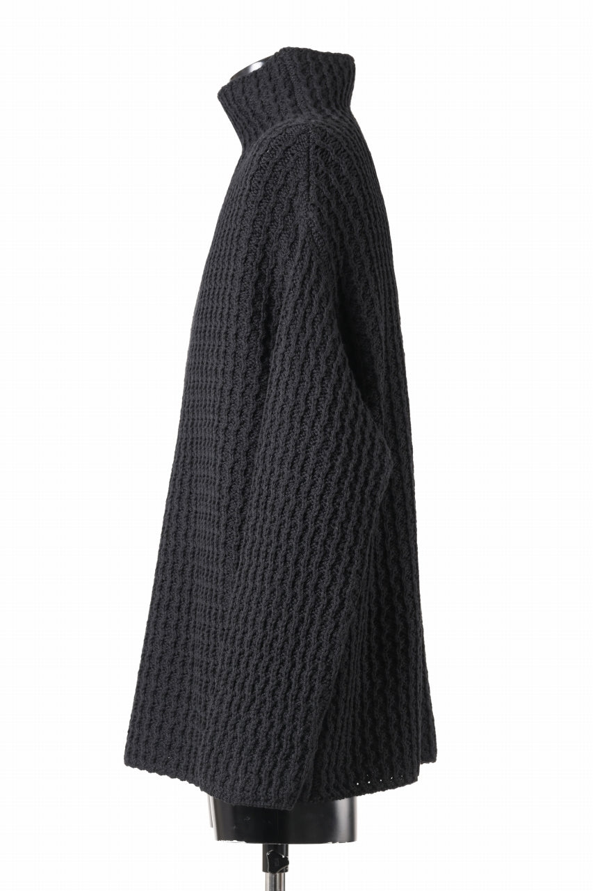 画像をギャラリービューアに読み込む, forme d'expression Chunky Ribbed Knit Sweater (Black)