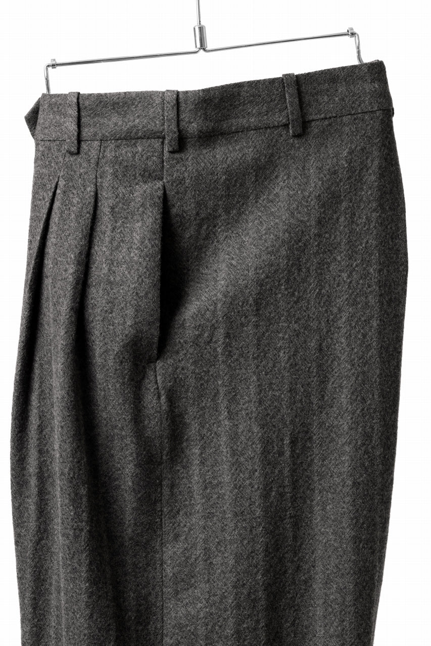 画像をギャラリービューアに読み込む, forme d&#39;expression 2Tucked Baggy Pants (Grey)