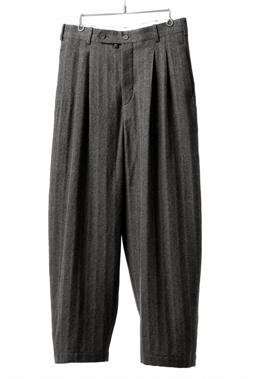 画像をギャラリービューアに読み込む, forme d&#39;expression 2Tucked Baggy Pants (Grey)