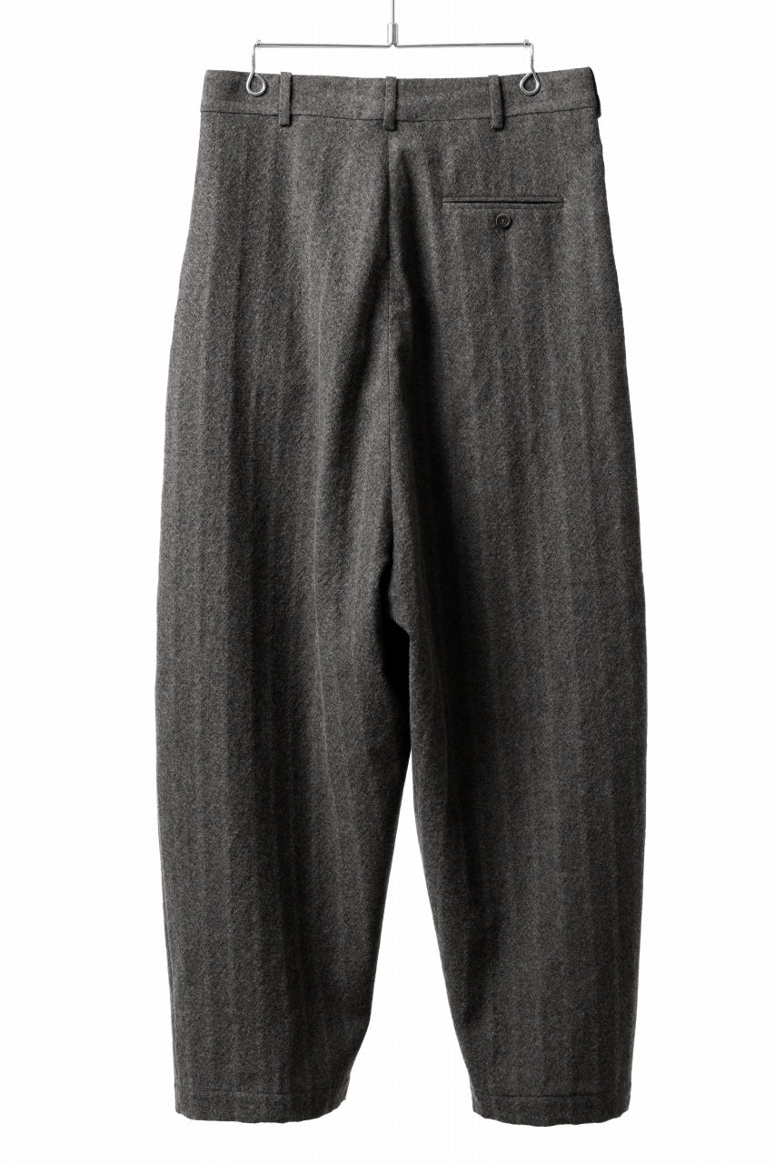 画像をギャラリービューアに読み込む, forme d'expression 2Tucked Baggy Pants (Grey)