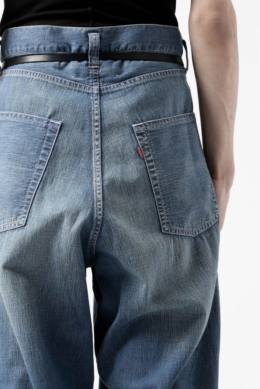 画像をギャラリービューアに読み込む, N/07 WIDE-TAPARED JEANS / 7.3oz CHAMBRAY DENIM (INDIGO USED)