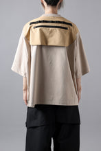 画像をギャラリービューアに読み込む, D-VEC x ALMOSTBLACK OVERSIZED ZIP POCKET SHORT T-SHIRT / HIGH TWIST COTTON S.R.G. (BEIGE)