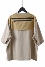 画像をギャラリービューアに読み込む, D-VEC x ALMOSTBLACK OVERSIZED ZIP POCKET SHORT T-SHIRT / HIGH TWIST COTTON S.R.G. (BEIGE)