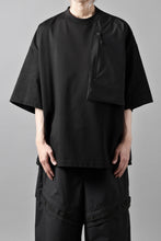 画像をギャラリービューアに読み込む, D-VEC x ALMOSTBLACK OVERSIZED ZIP POCKET SHORT T-SHIRT / HIGH TWIST COTTON S.R.G. (BLACK)