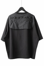 画像をギャラリービューアに読み込む, D-VEC x ALMOSTBLACK OVERSIZED ZIP POCKET SHORT T-SHIRT / HIGH TWIST COTTON S.R.G. (BLACK)