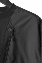 画像をギャラリービューアに読み込む, D-VEC x ALMOSTBLACK OVERSIZED ZIP POCKET SHORT T-SHIRT / HIGH TWIST COTTON S.R.G. (BLACK)