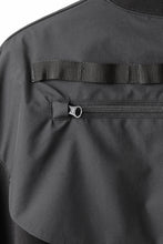 画像をギャラリービューアに読み込む, D-VEC x ALMOSTBLACK OVERSIZED ZIP POCKET SHORT T-SHIRT / HIGH TWIST COTTON S.R.G. (BLACK)